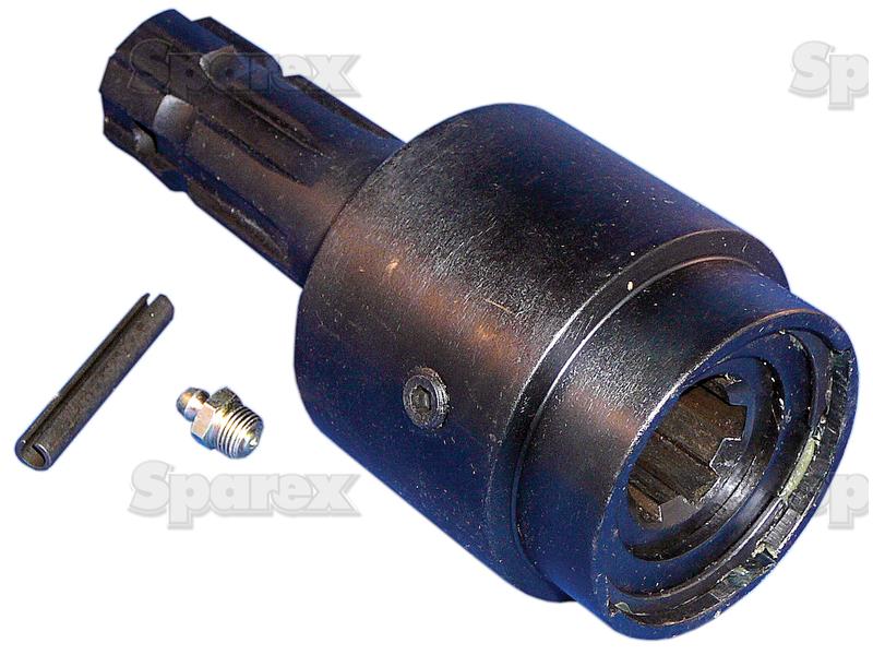 PTO Over-Running Adapter - Female spline 1 1/8'' - 6 x Male spline 1 3/8'' - 6 with Locking Pin.-S.15451-1294