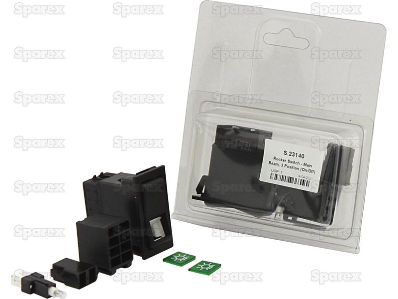 Rocker Switch - Main Beam, 3 Position (On/Off)-S.23140-2383