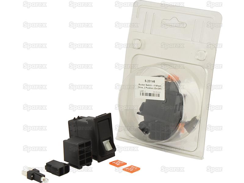 Rocker Switch - 4 Wheel Drive, 2 Position (On/Off)-S.23146-2392