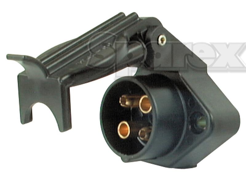 4 Pin Auxiliary Female Socket (Black Plastic)-S.56469-6182