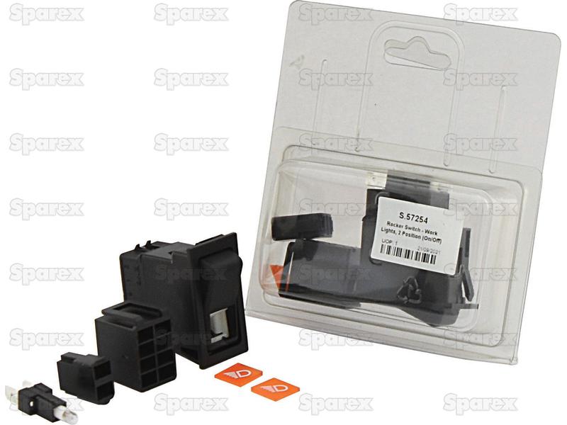 Rocker Switch - Work Lights, 2 Position (On/Off)-S.57254-6254