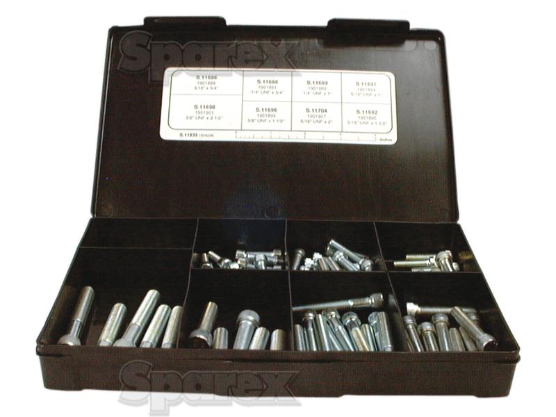 Cap Head Socket Screw, Size: 3/16 - 3/8'' x 3/4 - 2 1/2'' UNF (BS 2470)-S.11835-12842
