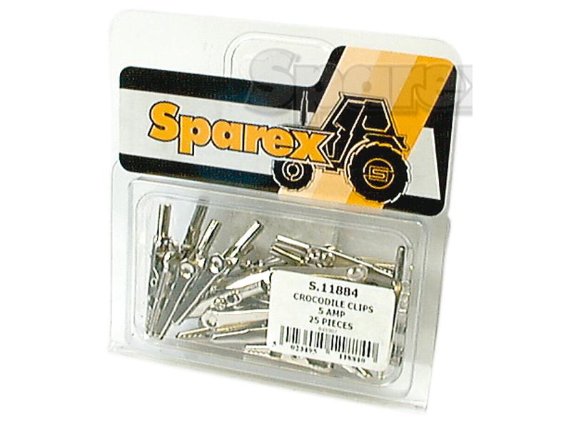 Crocodile Clips 5amp x 25 pcs Agripak-S.11884-13183