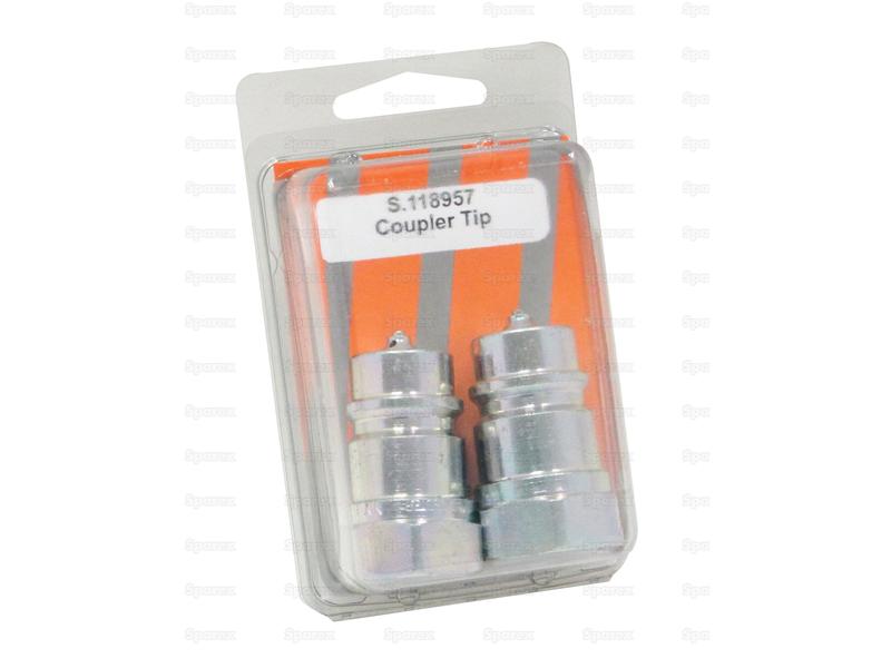 Faster Quick Release Hydraulic Coupling Male 1/2'' Body x 1/2'' NPT Female Thread (Agripak 2 pcs.)-S.118957-13207