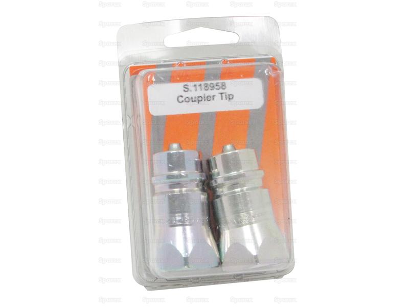 Faster Quick Release Hydraulic Coupling Male 1/2'' Body x 3/4'' SAE Female Thread (Agripak 2 pcs.)-S.118958-13208