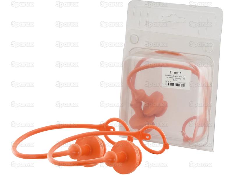 Faster Dust Cap Orange PVC Fits 1/2'' Female Coupling TM12LA (Agripak 2 pcs.)-S.119915-13319