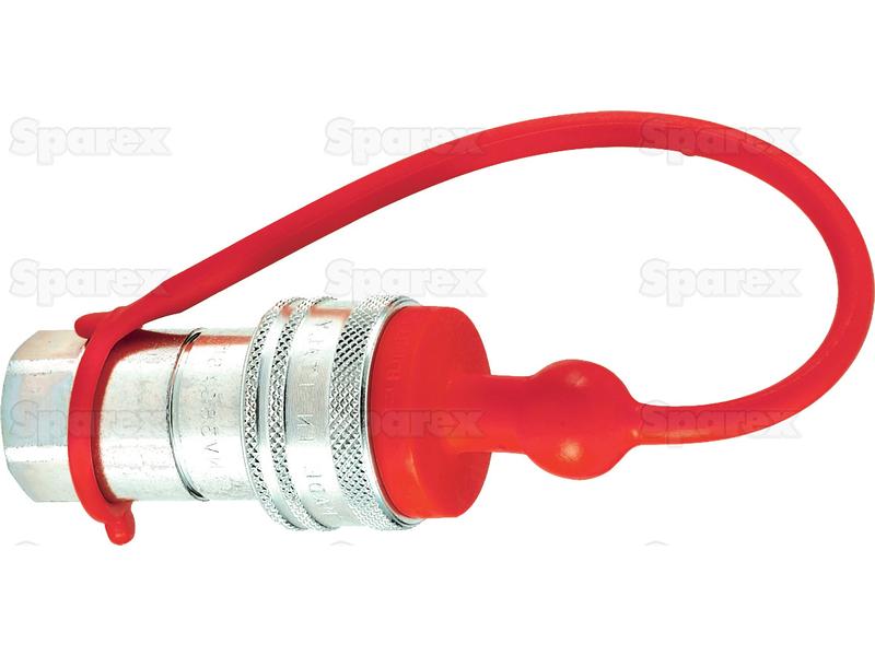 Faster Dust Cap Red PVC Fits 1/2'' Female Coupling TM12LR (Agripak 2 pcs.)-S.119917-13321