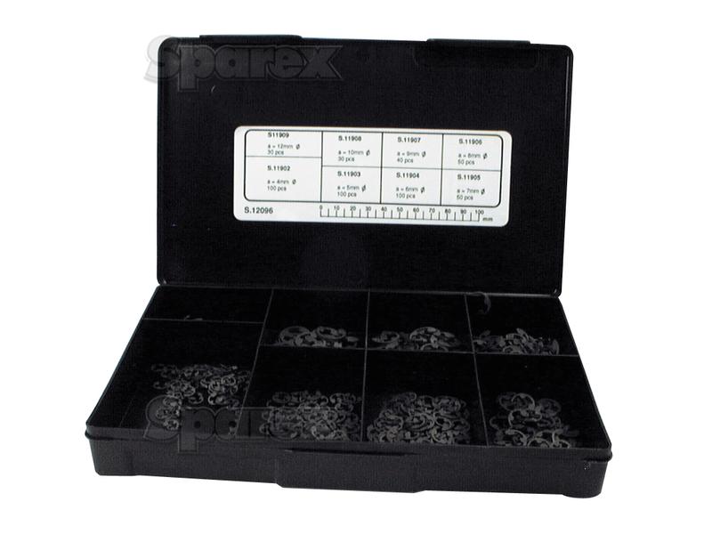 Metric E Clip, A Ø6 - 15.5mm, B Ø4 - 12mm (Din 6799), (Handipak 500 pcs.)-S.12096-13397