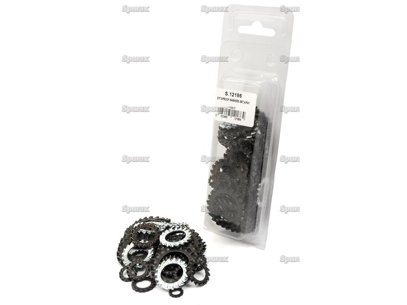 External Shakeproof Washer, 95 pcs. Agripak-S.12186-13418