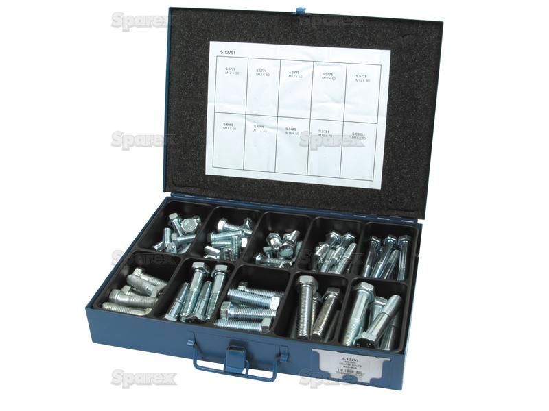 Bolt and Setscrew Assortment (Din 931/933) 92 pcs. Metalpak-S.12751-13484