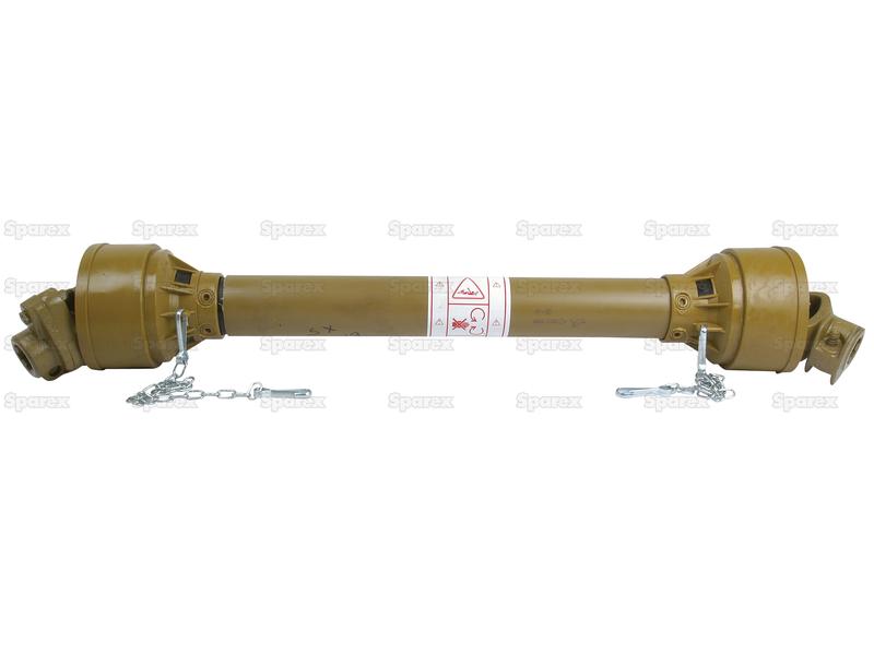 Complete PTO Shaft - (Lz) Length: 1150mm, 1 3/8'' x 6 Spline Q.R. to 1 3/8 x 6 Spline Shear Bolt Limiter-S.13157-14081