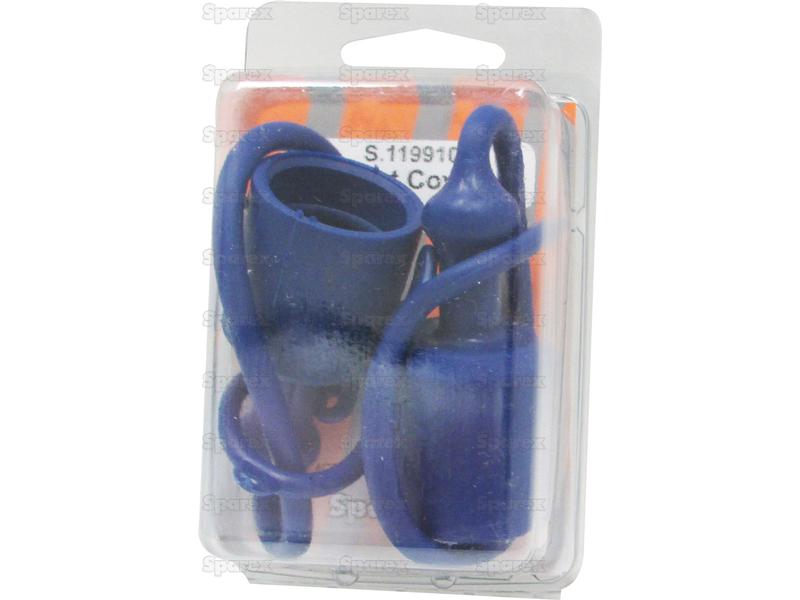 Faster Dust Cap Blue PVC Fits 3/8''TF38 (Agripak 2  pcs.)-S.147853-14300