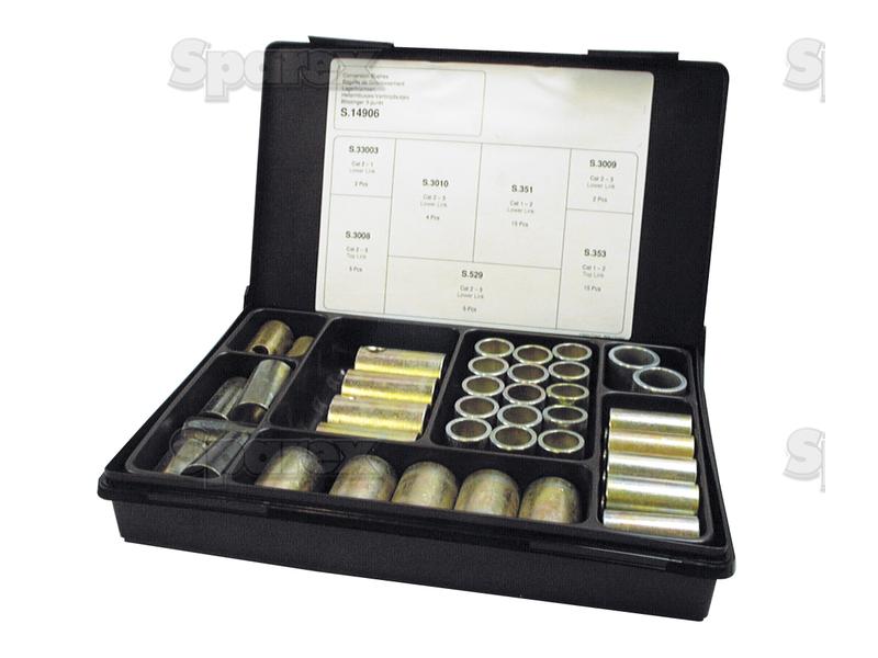 Top and Lower Link Conversion Bushings (Cat. 2 to 1, 3 to 2) (43 pcs. Compak)-S.14906-14333