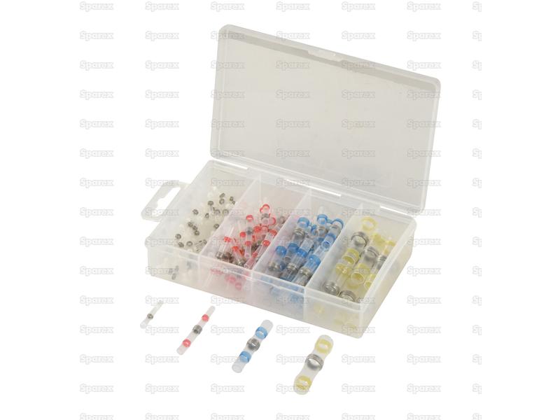Heat Shrink, Double Tin Sleeve Terminal Kit, 90 pcs.-S.153131-14420