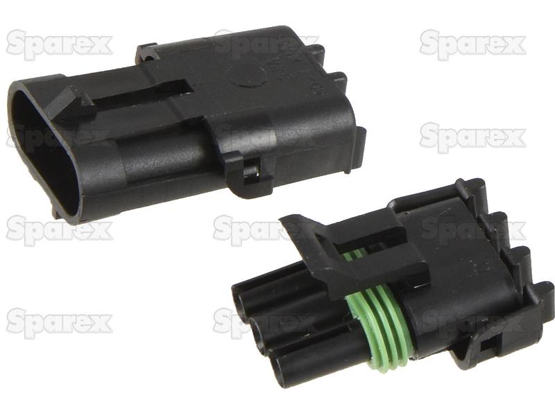 Delphi - Weather Pack 3-Pole Refill, 1 pc. Male & 1 pc. Female-S.153153-14442