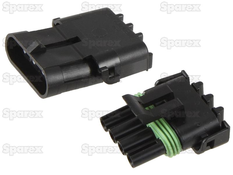 Delphi - Weather Pack 4-Pole Refill, 1 pc. Male & 1 pc. Female-S.153154-14443