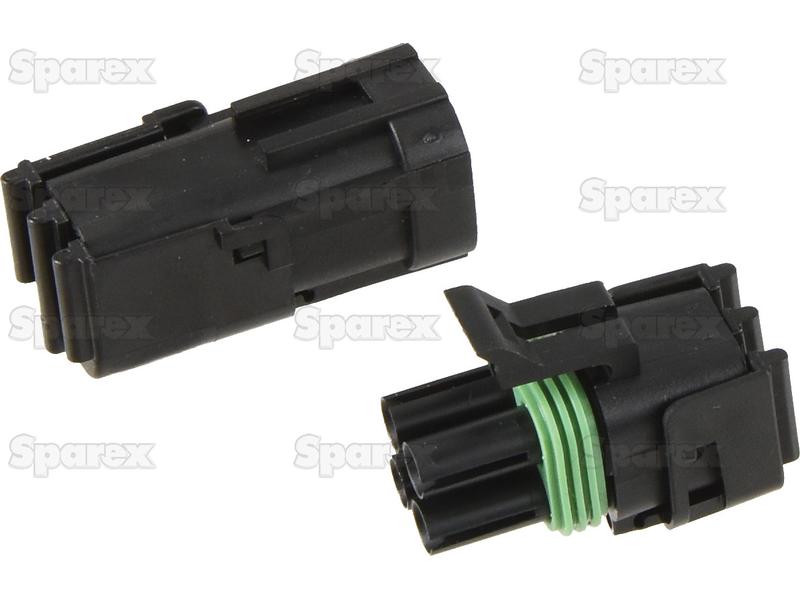 Delphi - Weather Pack 4-Pole (pin type) Refill, 1 pc. Male & 1 pc. Female-S.153155-14444