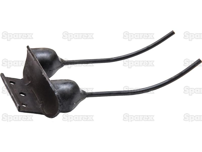 OEM Series- DOUBLE RAKE TOOTH, RUBBER MOUNTED, ORDER IN MULTIPES OF 12 PCS.-S.155280-14793