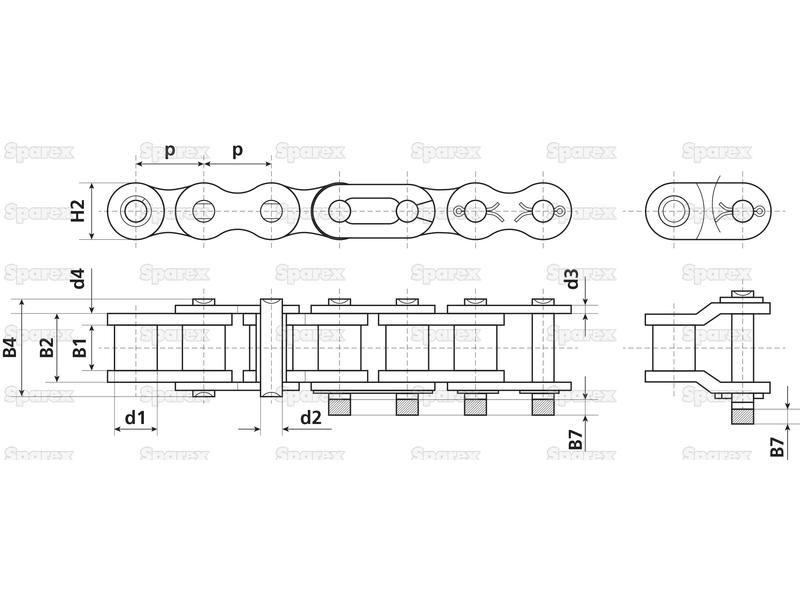 Connecting Link, Simplex, 160-1 H-S.163533-14866
