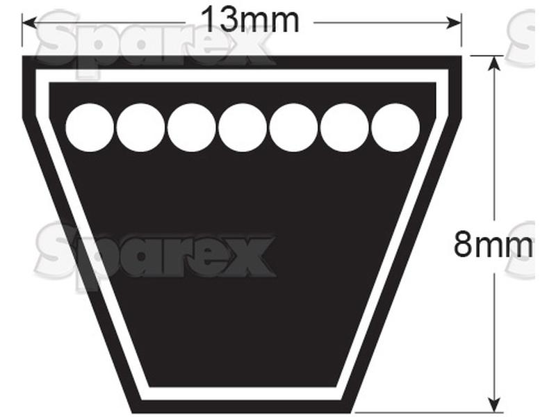 V Belt - A Section - Belt No. A90-S.18772-15069