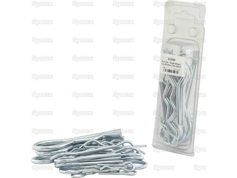 Grip Clip - Single Wound, Clip Ø2-6mm x 44-120mm-S.2250-15229