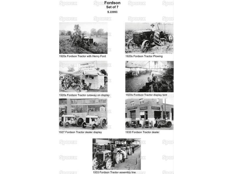 PHOTO KIT, FORDSON, SET OF 7-S.22993-15259