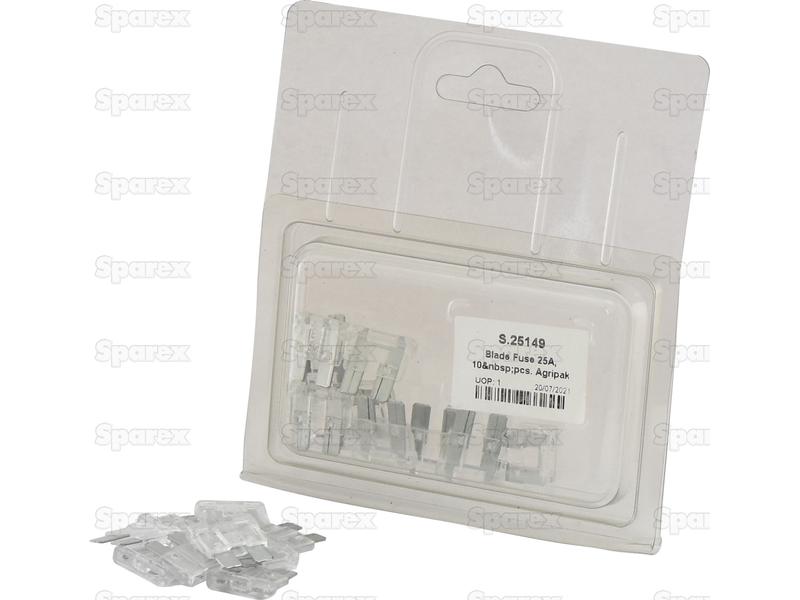 Blade Fuse 25A, 10 pcs. Agripak-S.25149-15329