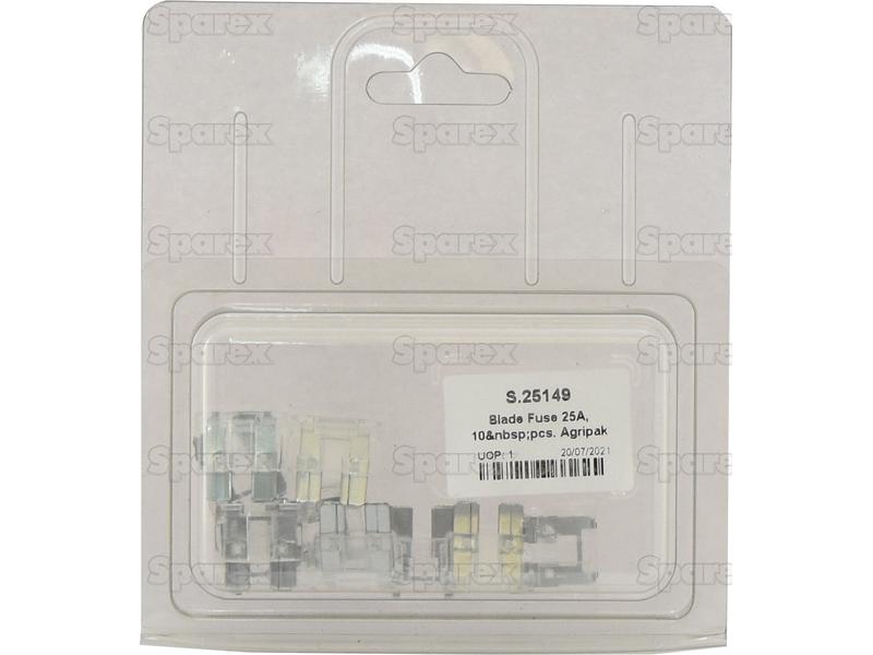 Blade Fuse 25A, 10 pcs. Agripak-S.25149-15329