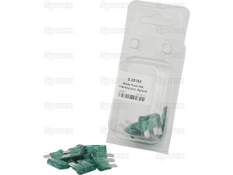 Blade Fuse 30A, 10 pcs. Agripak-S.25154-15330