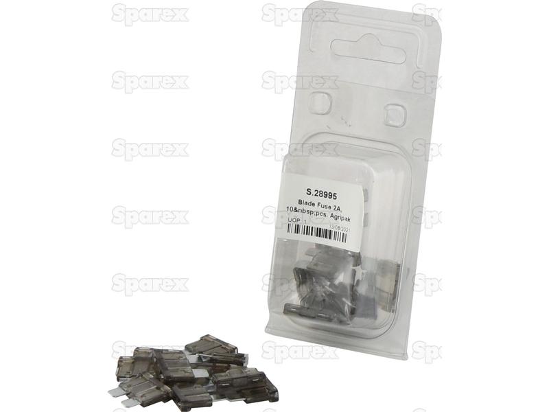 Blade Fuse 2A, 10 pcs. Agripak-S.28995-15506