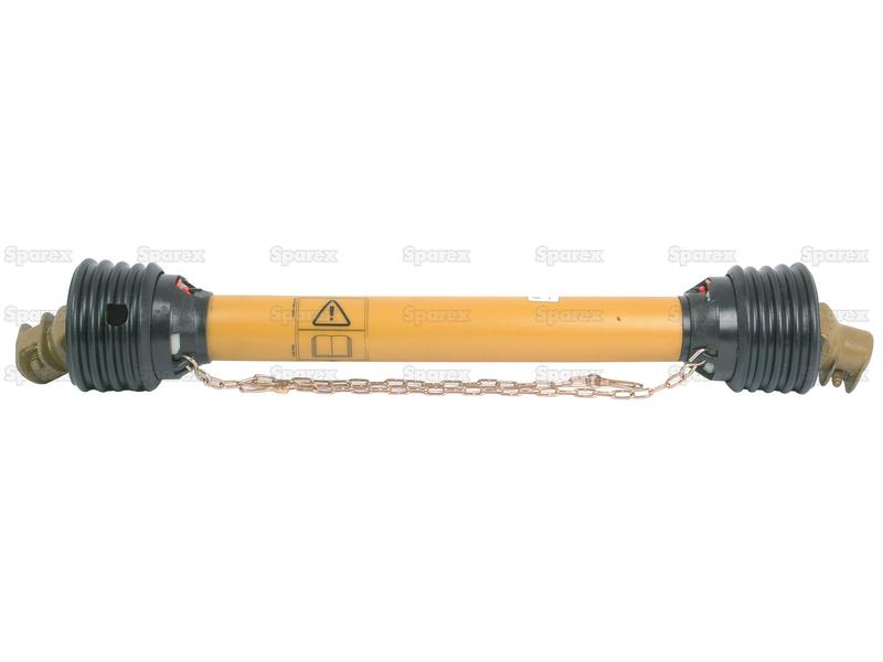 Complete PTO Shaft - (Lz) Length: 1020mm, 1 3/4 x 20 Spline Q.R. to 1 3/8 x 6 Spline Shear Bolt Limiter-S.29639-15561