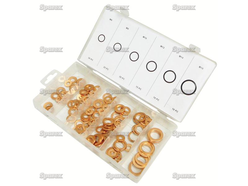 Copper Washer, (110 pcs.) Handipak-S.29890-15574