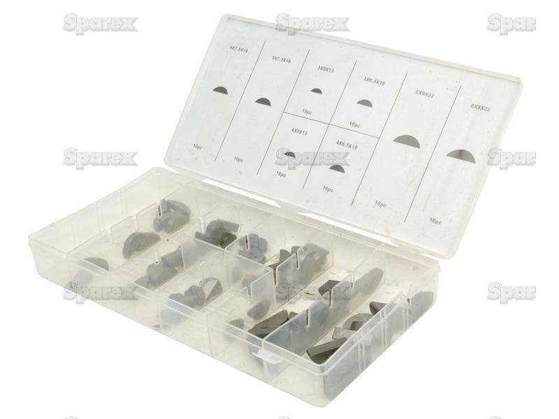 Woodruff Keys - Assorted (80 pcs. Handipak) Din 6888-S.29903-15581