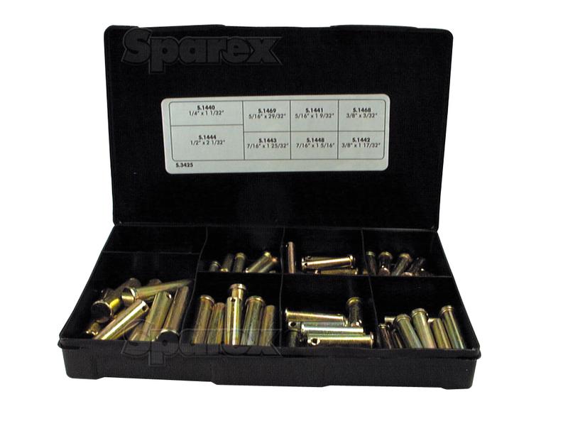 Clevis Pin Assortment various 80 pcs Handipak-S.3425-15647