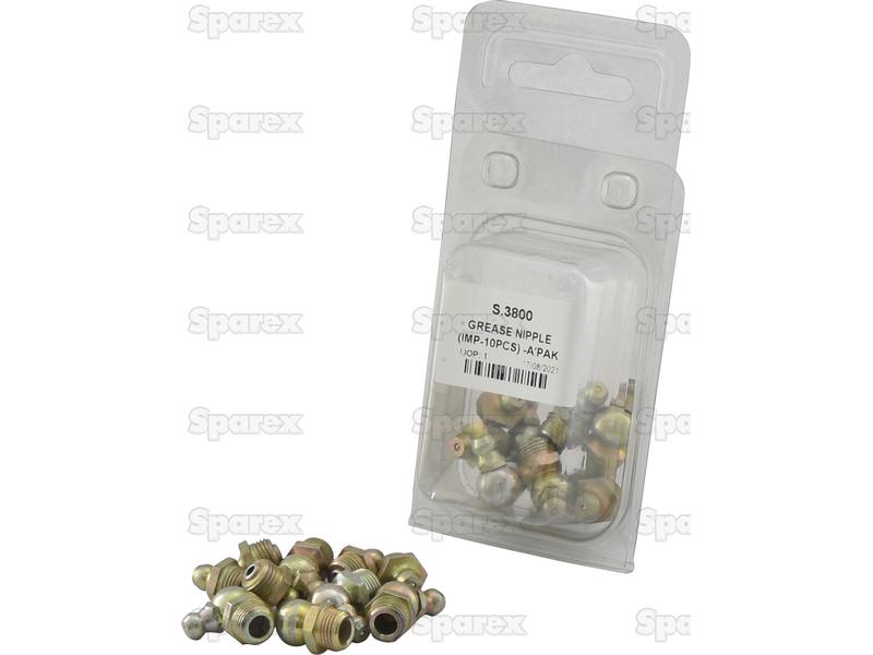 GREASE NIPPLE (IMP-10PCS) -A'PAK-S.3800-15797