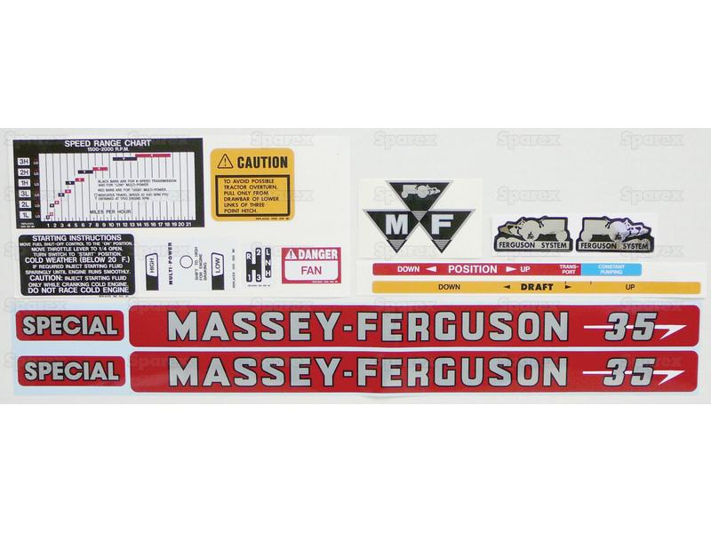 Decal - Massey Ferguson 35 Special-S.43571-15875