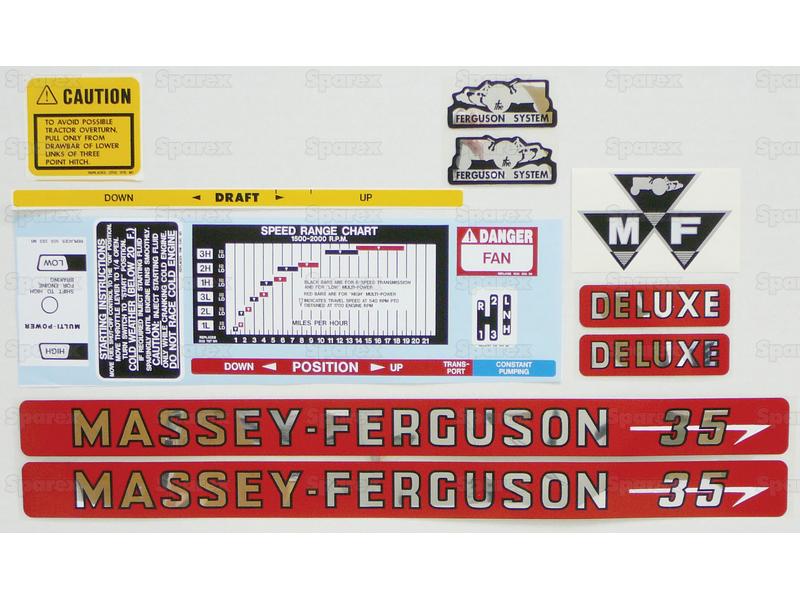 Decal - Massey Ferguson 35 Deluxe-S.43572-15876