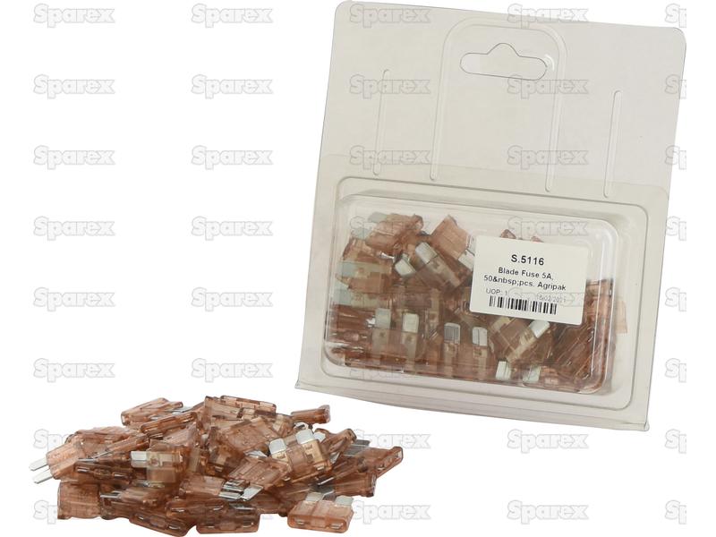 Blade Fuse 5A, 50 pcs. Agripak-S.5116-16307