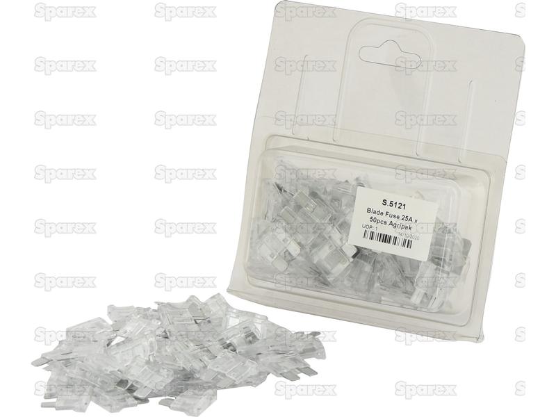 Blade Fuse 25A, 50 pcs. Agripak-S.5121-16313