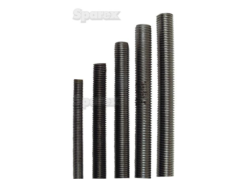 Threaded Rod, Size: Ø1'', Length: 3Ft, UNC Unplated.-S.51243-16320