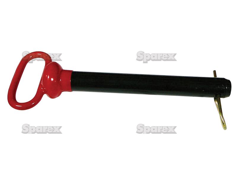 Red Handle Hitch Pin with Grip Clip, Pin Ø1'', Working length: 7 1/2''.-S.52086-16454