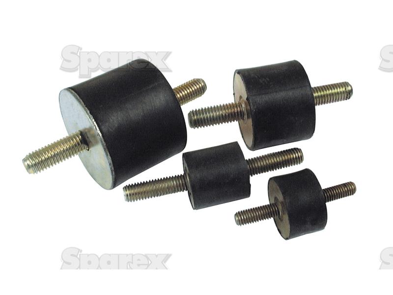 Rubber Damper - Bolt to Bolt, Ø30mm.-S.55408-16585