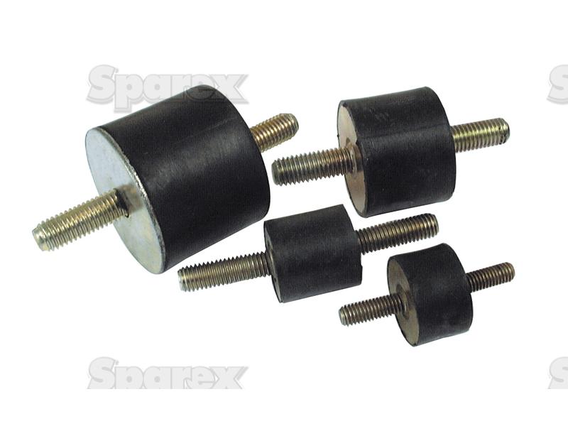Rubber Damper - Bolt to Bolt, Ø75mm.-S.55421-16595