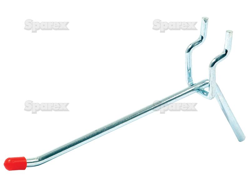 Single arm hook to fit peg or slat panel - 100mm-S.5804-16696