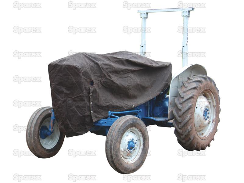 Tractor Cover - Heavy weight Brown Canvas measures: 84.2'' x 29.9'' x 24.8''-S.60175-16769