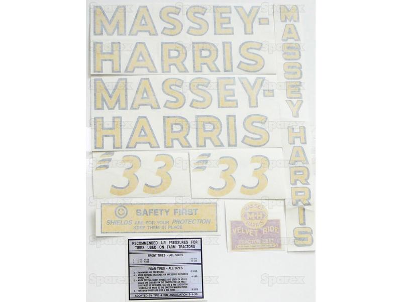 Decal - Massey Harris 33-S.60184-16771