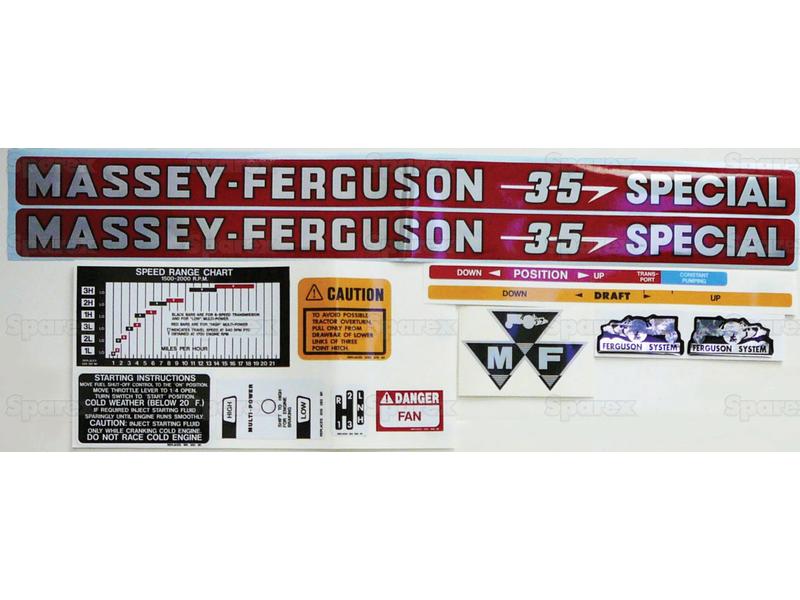 Decal - Massey Ferguson 35 Special-S.60342-16789