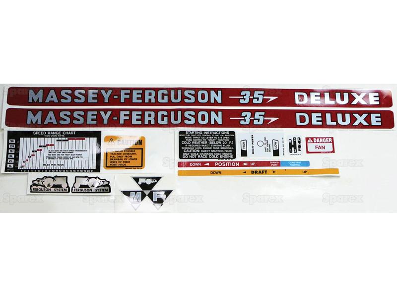 Decal - Massey Ferguson 35 Deluxe-S.60398-16805