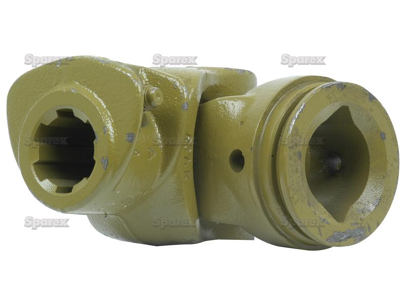 PTO Coupling (U/J Size: 30.2 x 92mm) Size: 1 3/8''-6 Spline, Profile: Lemon, Size: 49 x 39.5 x 4.5mm, Ref: 1b.-S.6425-17100
