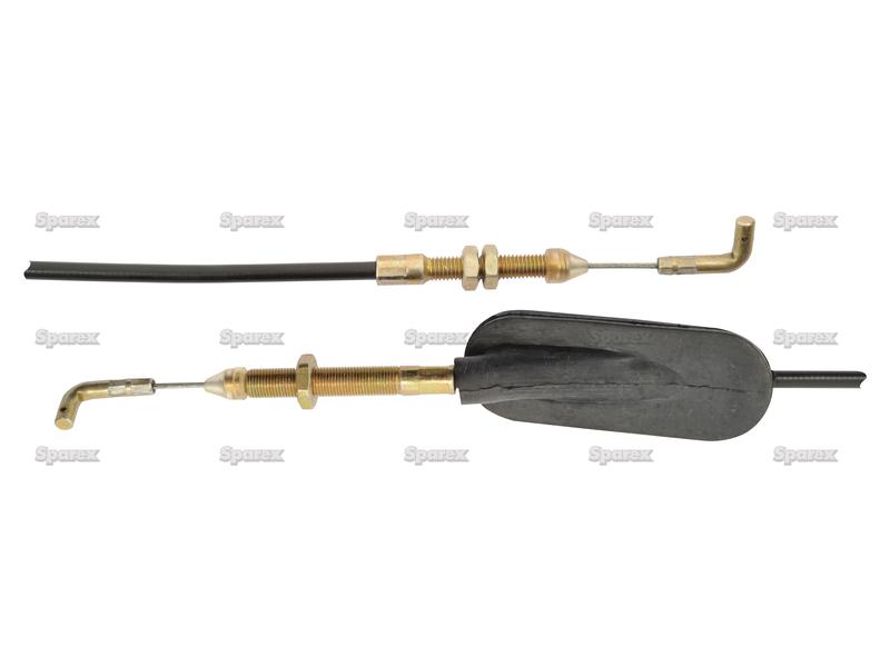 Hand Throttle Cable - Length: 1668mm, Outer cable length: 1554mm.-S.65653-9580